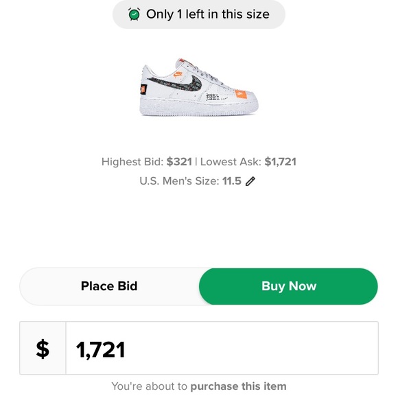 Just do it Air Force 1 - Picture 5 of 5